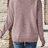 Pull Ample Automne Bleu Marine Femme