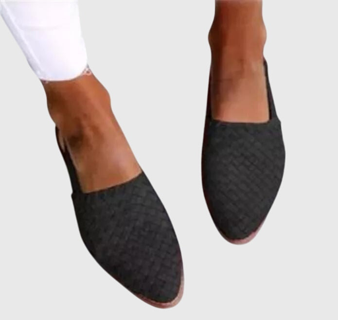 Mules Tressées à Bout Pointu